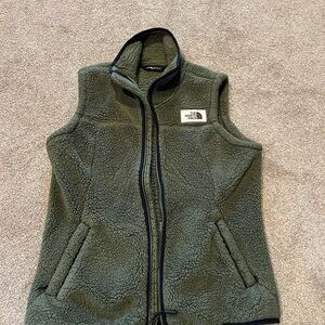 The North Face Green Fleece Vest